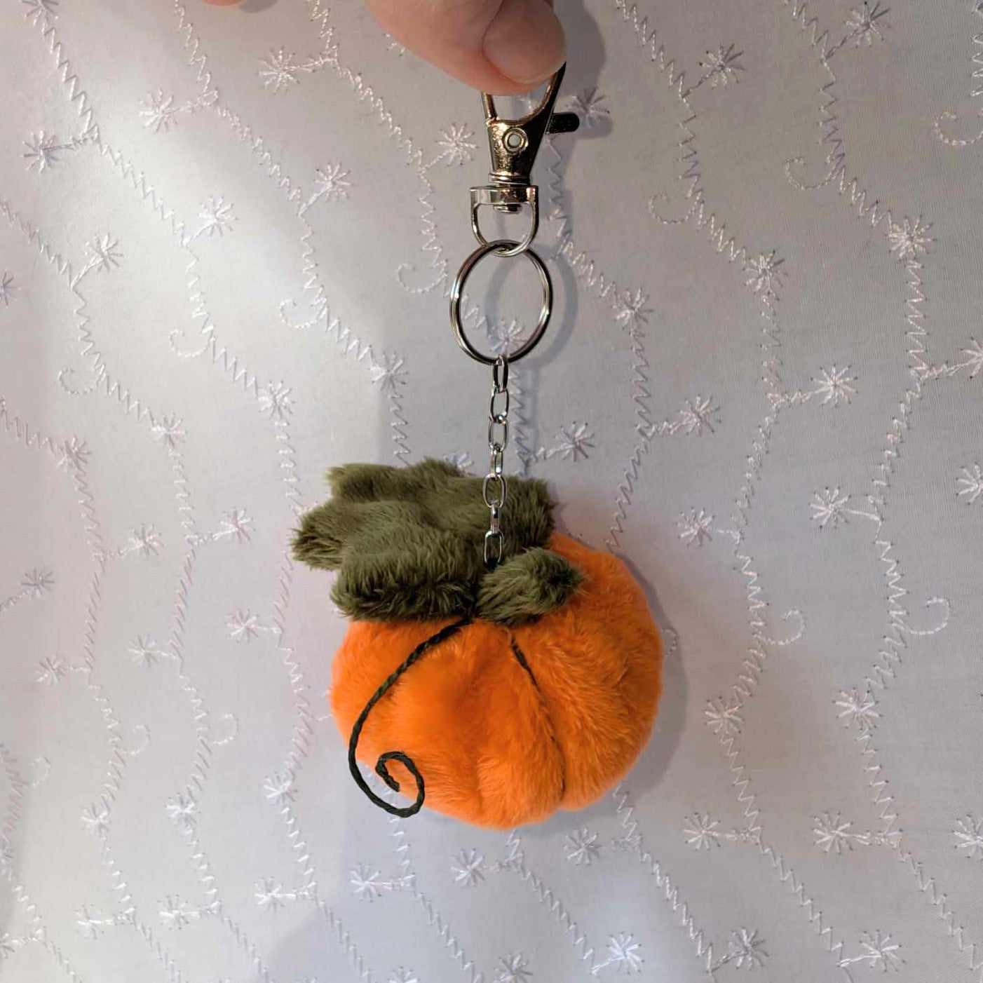 Mini Plush Pumpkin Keychains