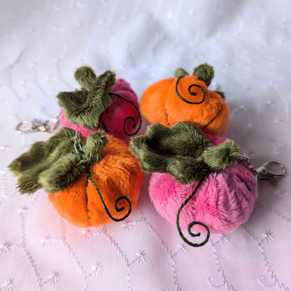 Mini Plush Pumpkin Keychains