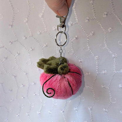 Mini Plush Pumpkin Keychains